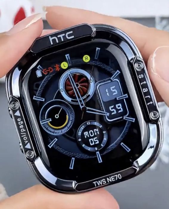 Суперхіт! Бездротові навушники HTC TWS NE70 з інтелектуальним сенсорним кейсом та AI-перекладачем (Нові)
