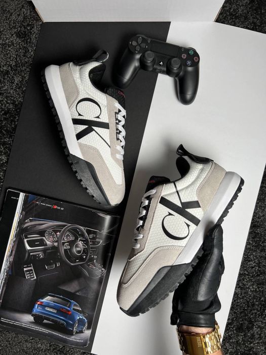 Чоловічі кросівки кельвін кляйн Calvin Klein GTX Light Grey White [41-45]