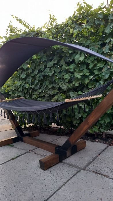 Гамак зі стійкой і накриттям