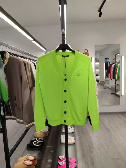 Кардиган Acne Studios Keve Cardigan Lime Green