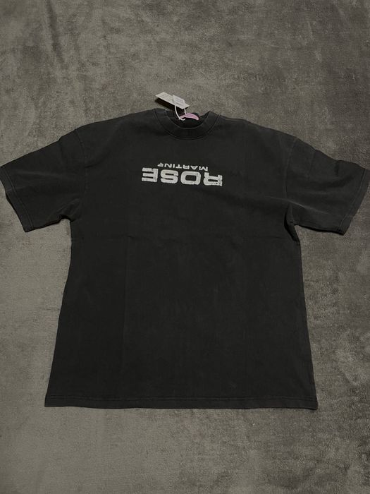 (L) Martine Rose Black Tee мартин роуз мартін роус футболка черная