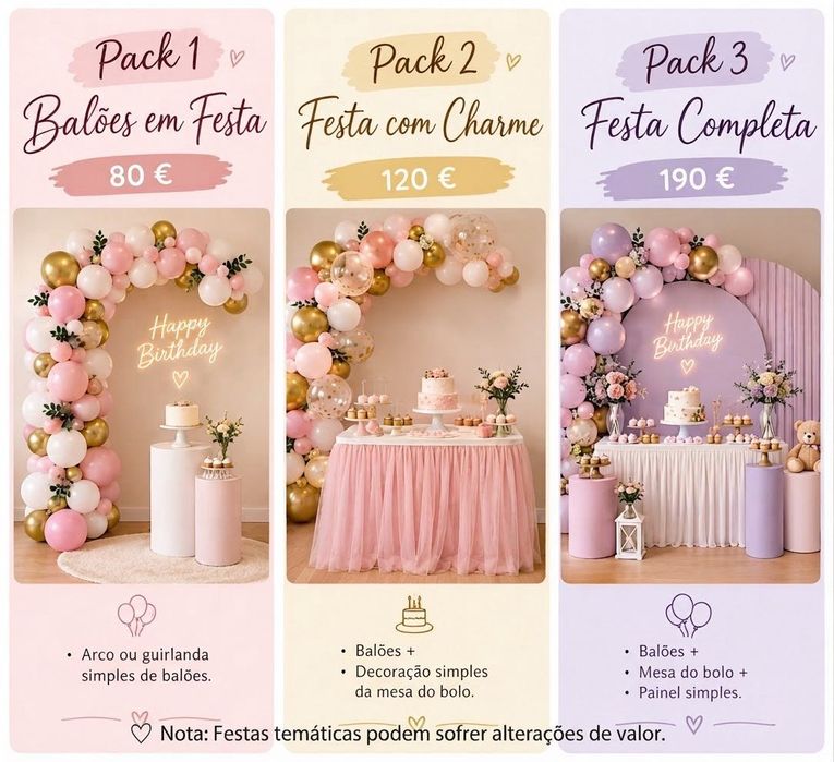 Decoração de festas
