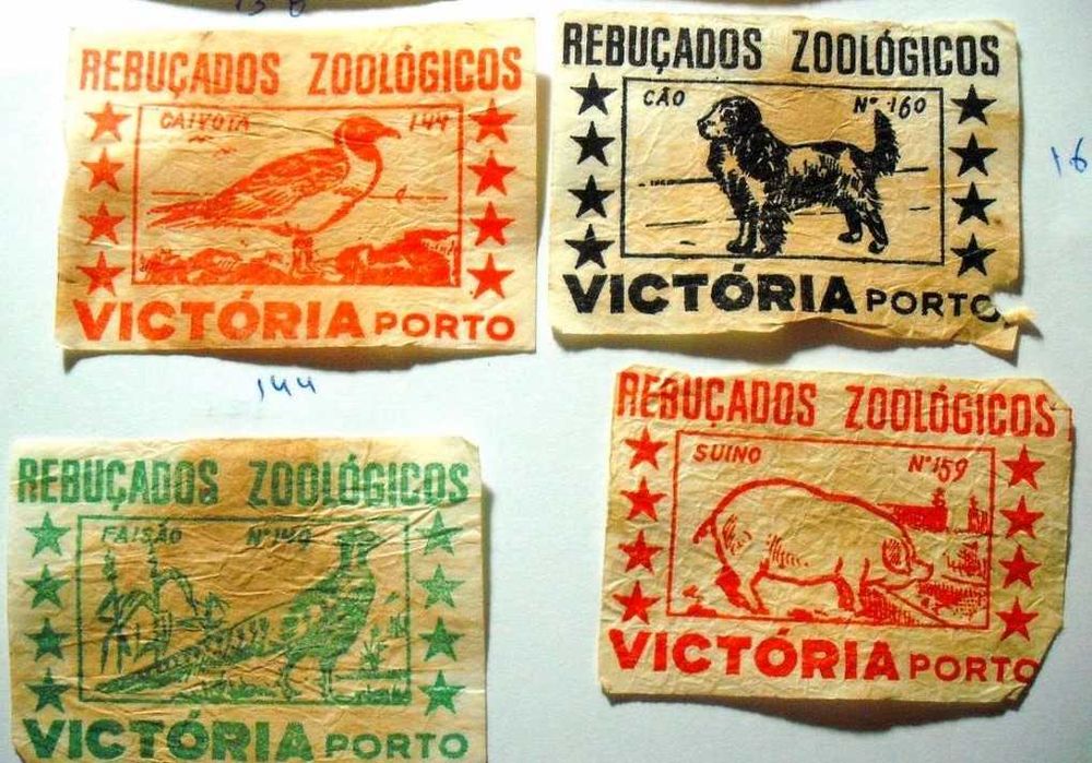 16 cromos de Rebuçados Vitória Zoológicos- Porto **