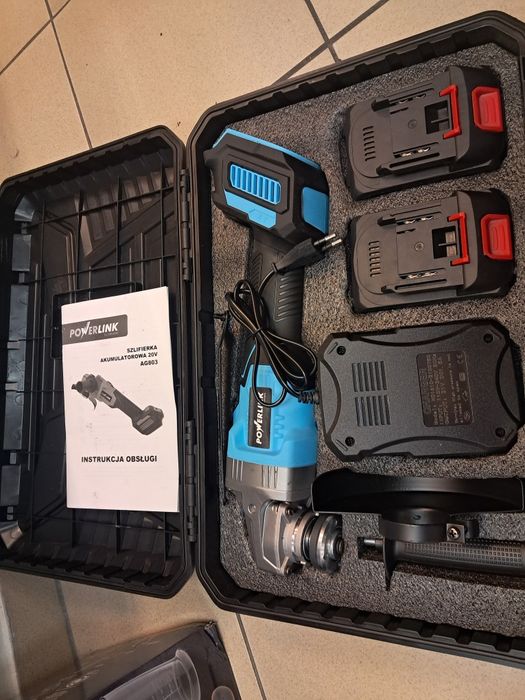 Nowa szlifierka akumulatorowa katowa flex 2 baterie  walizka