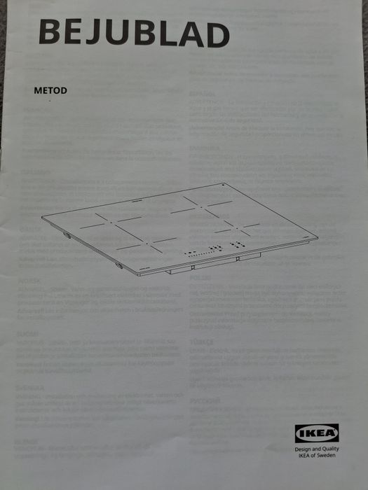 Płyta indukcyjna Ikea BEJUBLAD Biała | Poznań