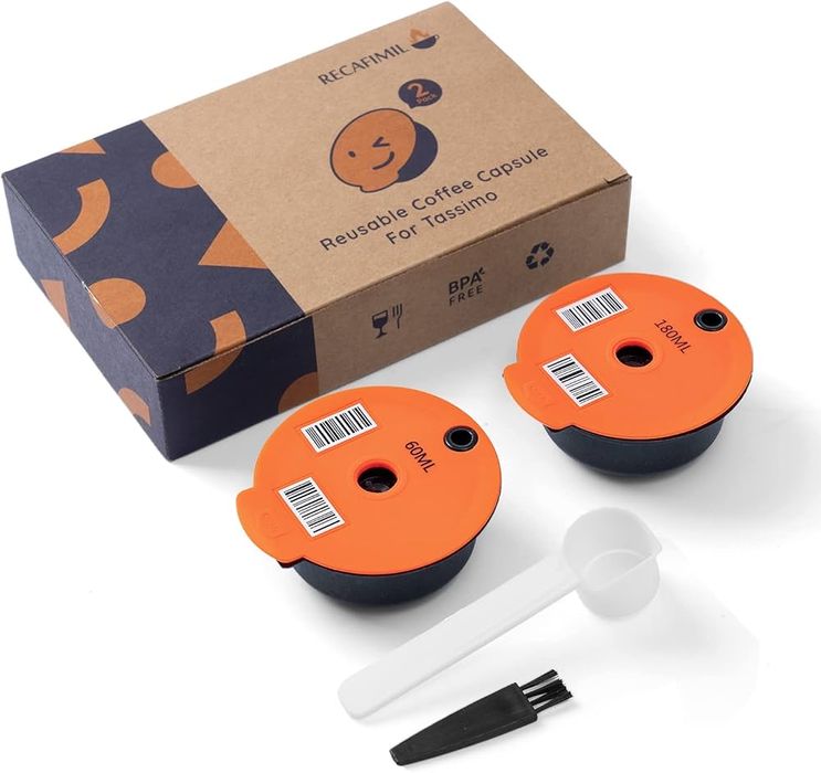 KAPSUŁKA wielorazowego użytku do ekspresów TASSIMO 60/180ml 2szt