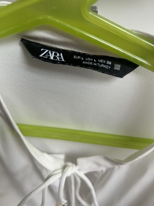 Bluzka biała koszula Zara L