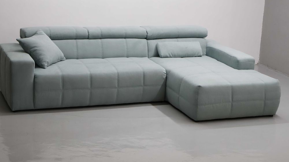 TKA Narożnik regulowane zagłówki szałwiowy kolor rogówka kanapa sofa