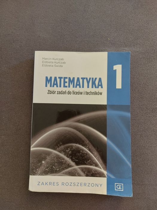 Matematyka 1 zbiór zadań,  zakres rozszerzony