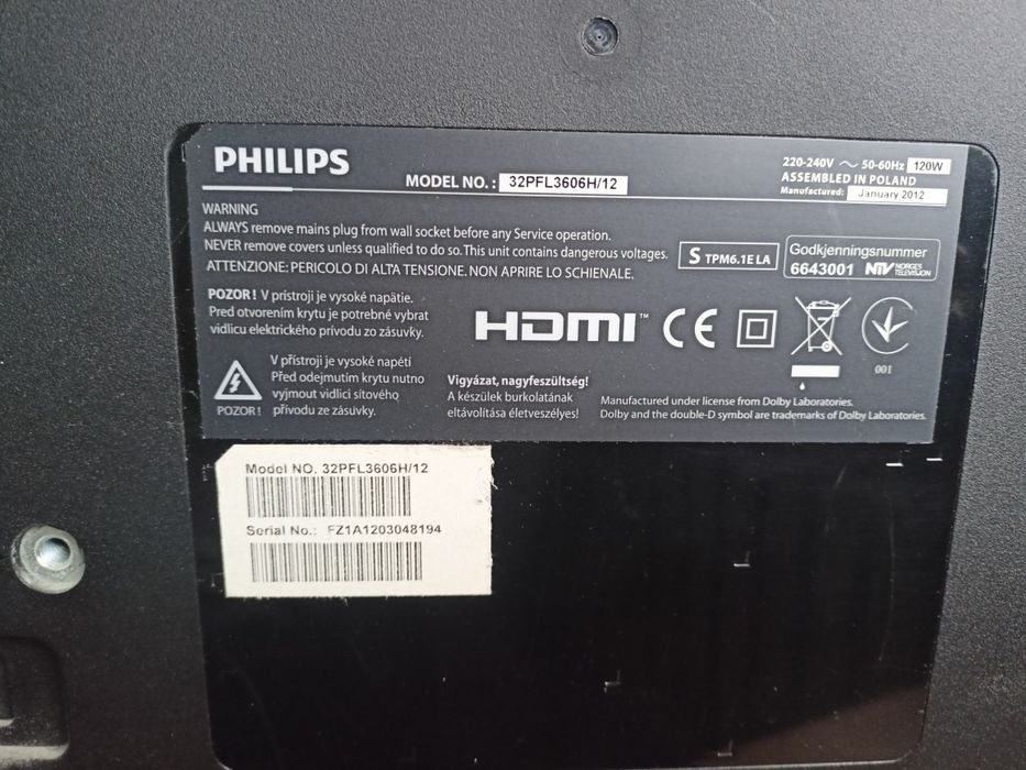 Philips 32" telewizor stan bardzo dobry