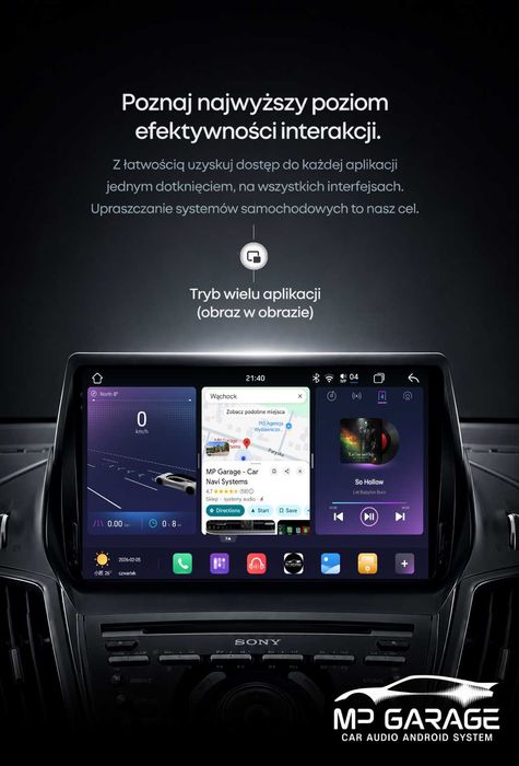 FORD KUGA II /C-MAX II  Nawigacja Android_14 4G CarPlay/AA Qled Montaż Gwarancja