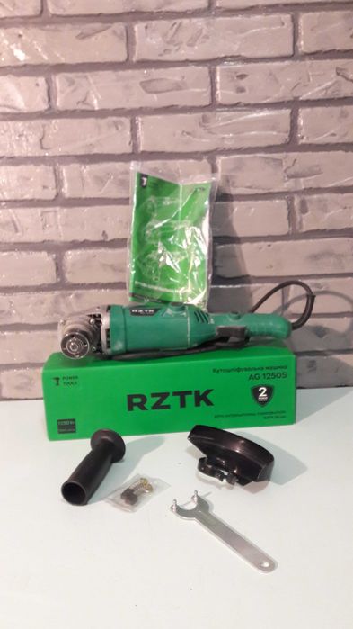 Кутова шліфмашина (болгарка, УШМ) RZTK AG 1250S Діаметр диска 125мм