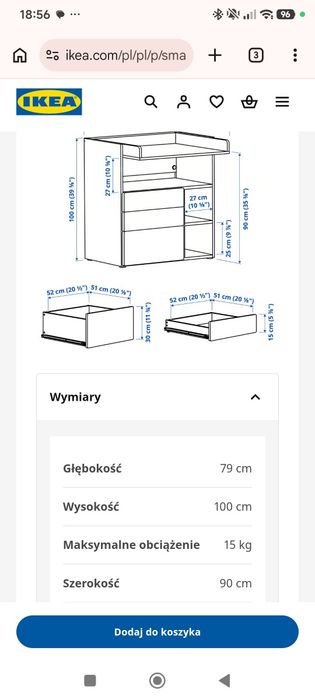 Przewijak ikea smastad 

O