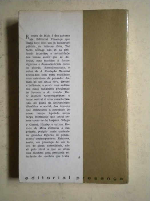 O Homem Contemporâneo
de Romeu de Melo