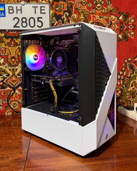 Топовый игровой пк компьютер Ryzen 5 5600 ddr4 16gb ssd 1tb rtx3050 8gb