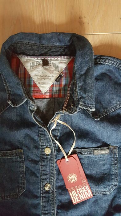 Tommy Hilfiger Denim oryginalna jeansowa koszula tunika sukienka