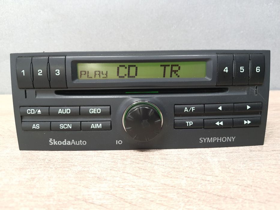 Radio samochodowe Skoda Symphony CD z kodem / Fabia MK1 Zadbane, odtwarzacz Fabryczny