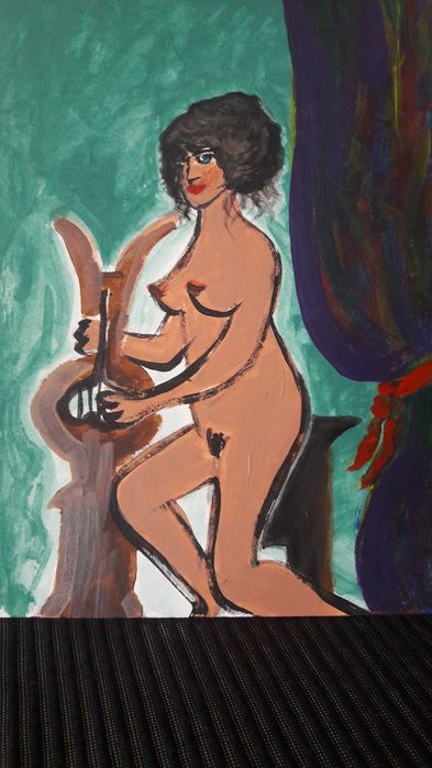 Akt Kobiety - Obraz malowany ręcznie akryl/karton