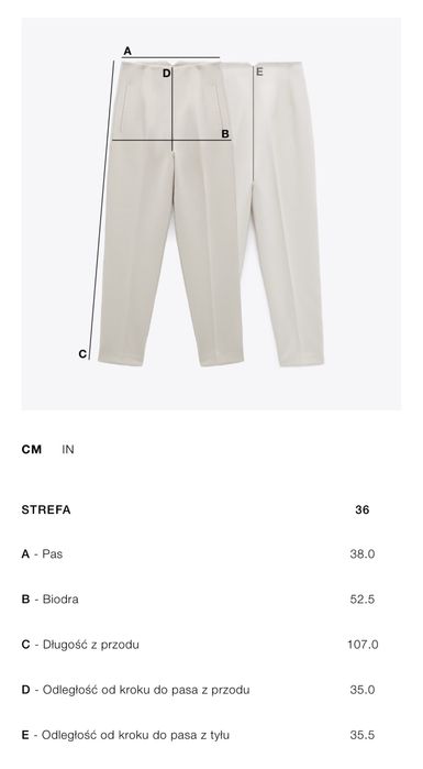 %% Spodnie z szerokimi nogawkami ZARA