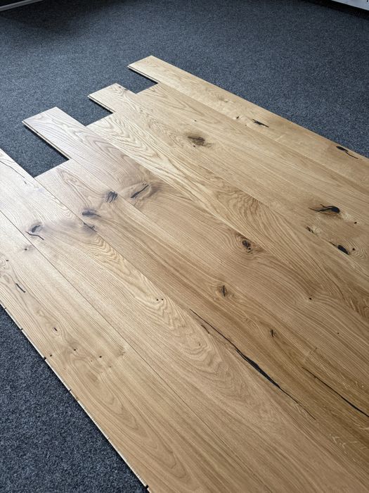 Deska Drewniana Dąb Rustic SCH 15x150x2000mm,4faza, OLEJ UVx2, od ręki 1000m2