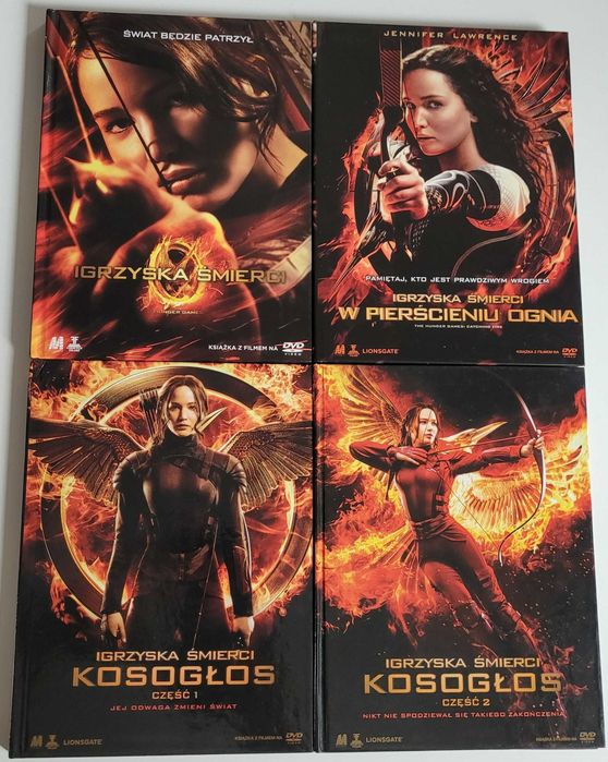 Igrzyska Śmierci 1-4 DVD Komplet The Hunger Games Kolekcja Lektor PL