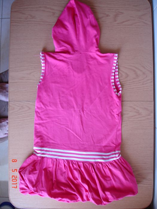 Платье летнее с капюшоном для дев. 8-11 лет