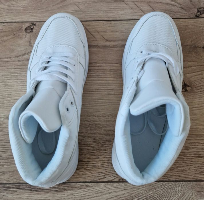 Buty męskie 41 białe wysokie klasyczne 25cm