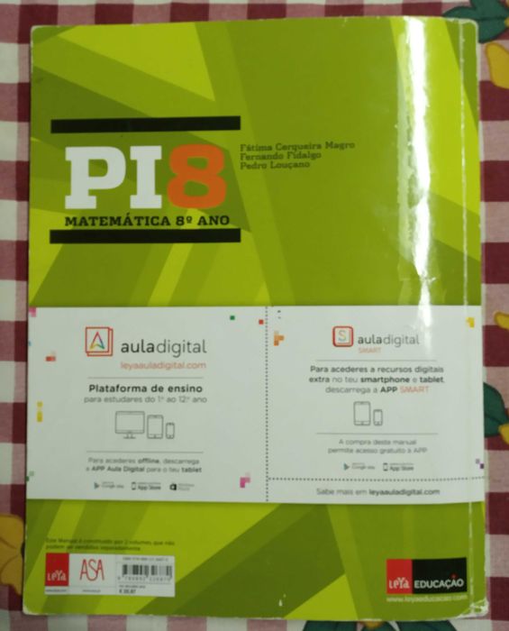 Livro 8º Ano Matemática PI8 Vol.1 + Vol.2 + Caderno de Actividades