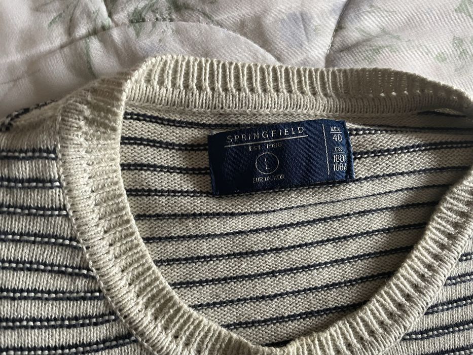 Camisola Springfield Homem L azul e bege