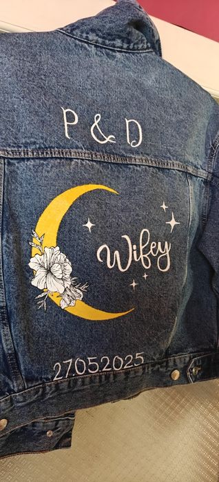 Oryginalne, malowane kurtki jeans handmade