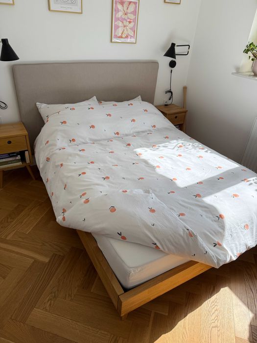 Łóźko dębowe Berke 140x200