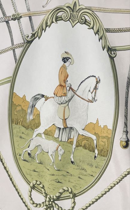 Chusta Vintage Hermes Amazonki