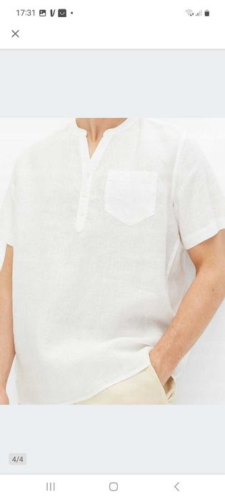 Lniana koszula męska