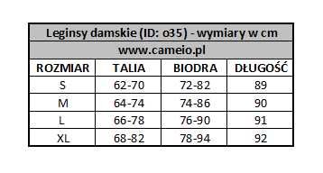 35 Legginsy damskie S-XL