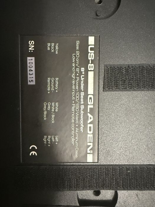 Сабвуфер Gladen Audio US 8