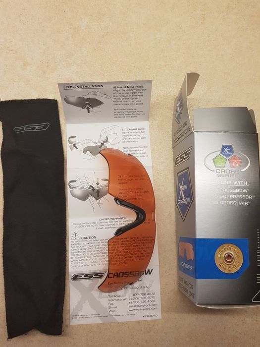 Війскові Окуляри захисні стрілецькі  ESS Crossbow HI-DEF COPPER LENS