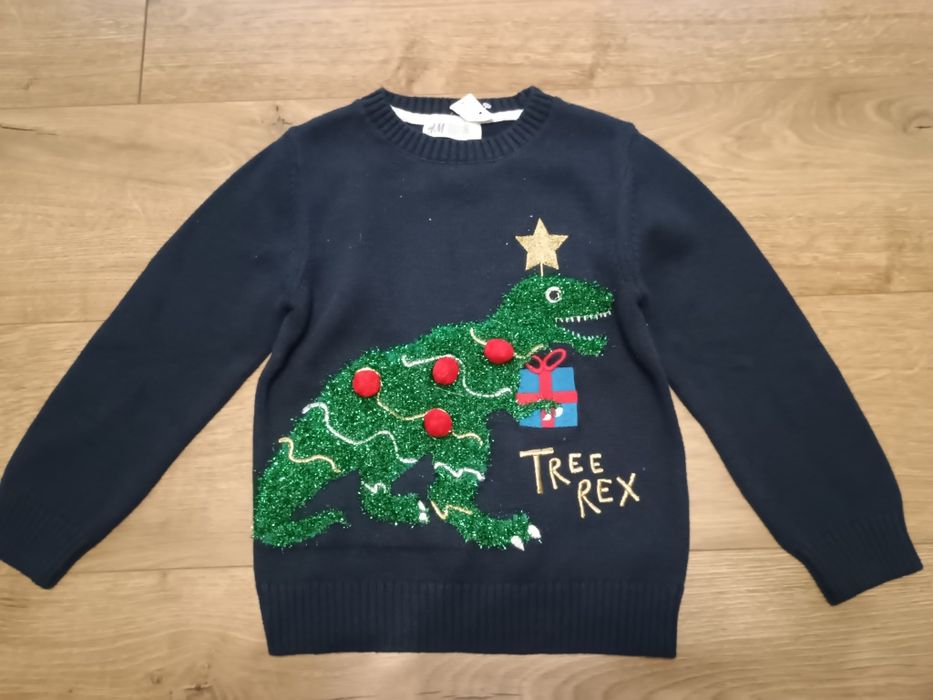 Sweter świąteczny H&M Nowy r 110-116