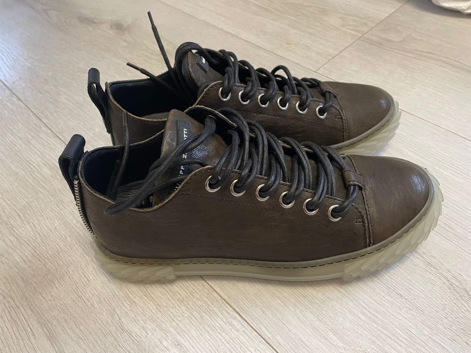 Giuseppe Zanotti Wysokie, sznurowane trampki Blabber