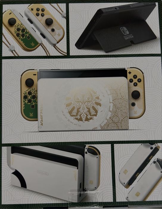 Nintendo Switch OLED - Edição Limitada (Legend of Zelda): Caixa Aberta