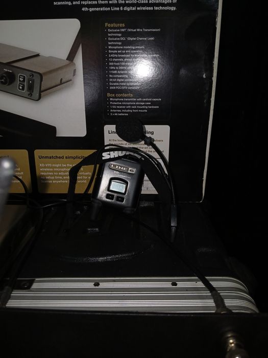 Microfone de mão e de cabeça completo