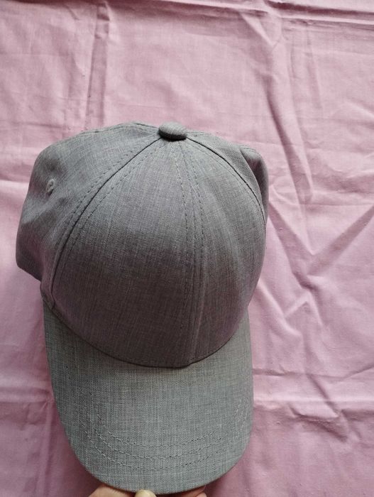 Кепка мужская летняя под льон, серая, 57 см, с регулировкой б у