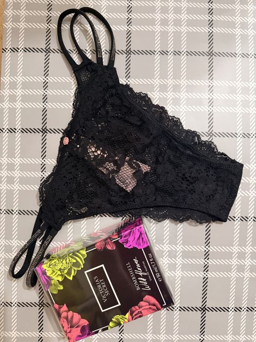 Нові мереживні трусики бразиліани Victoria's Secret Twinkle Strap Lace Brazilian Panty Оригінал з США. Розмір М