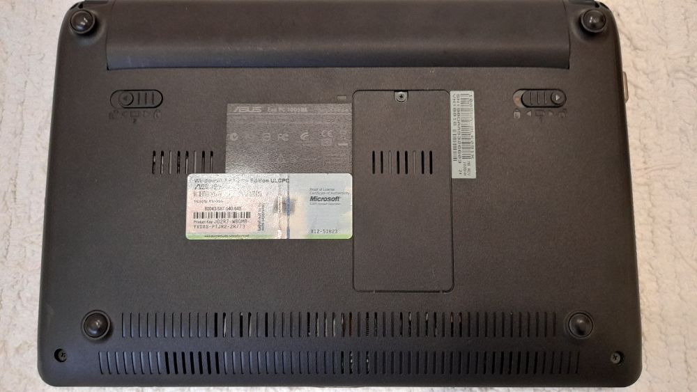 Notebook EeePC ASUS 1005HA-BLK091X (Intel Atom N280 1.66 Ghz)