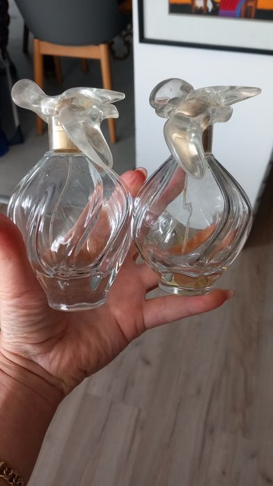 Dwa flakony po perfumach Nina Ricci 100 ml  L'air du temps Nina Ricci