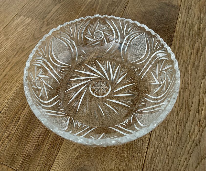 Miska miski wazy kryształ kryształowe PRL