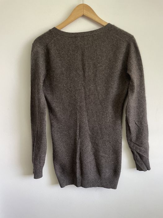 Zara 100% kaszmir brązowy ultra miekki i ciepły sweter