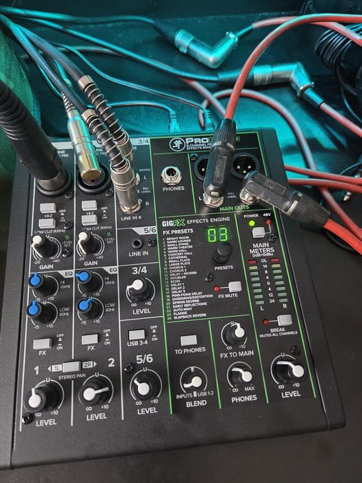 Mikser z interfejsem audio Mackie ProFX6v3 na gwarancji