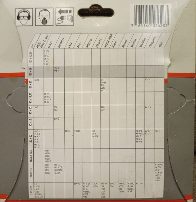 Диск пильный по дереву F40 CVL BOSCH 130х16мм 24зуба  2608640106 НОВЫЙ