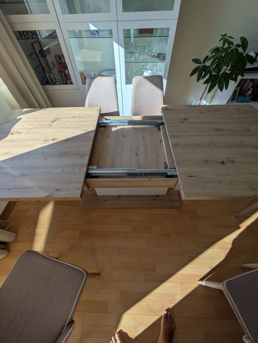 Mesa extensível - oferta  6 cadeiras
