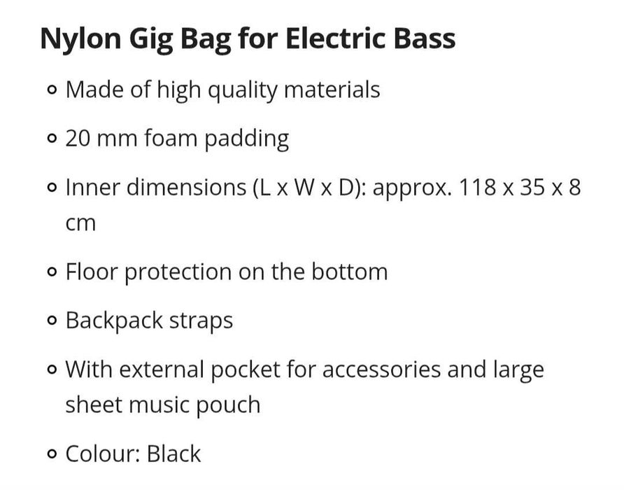 Bass Gigbag / Saco para Baixo